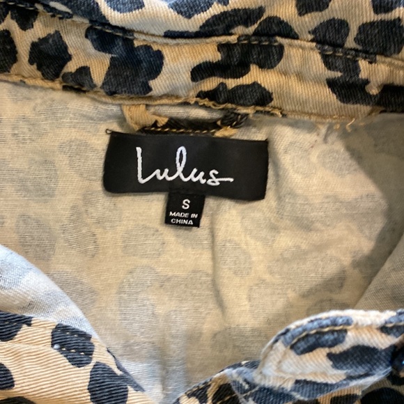 Lulu’s Leopard Jacket Small S Brown Tan VGUC - Picture 2 of 6